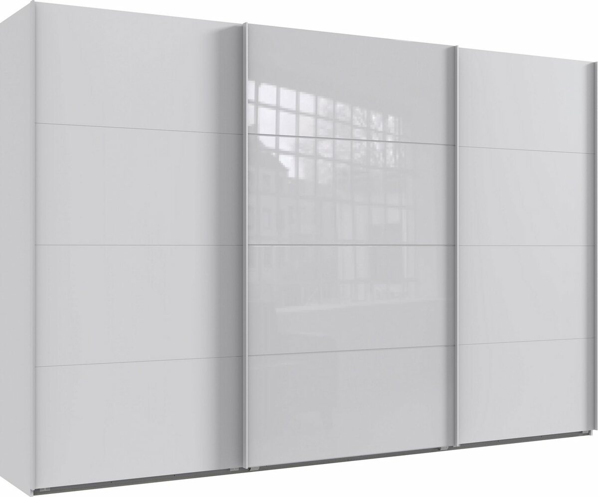 Bild 1 von Wimex Schwebetürenschrank Norderstedt INKLUSIVE 2 Stoffboxen und 2 zusätzliche Einlegeböden, Weiß