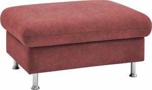 CALIZZA INTERIORS Polsterhocker Garnet, mit Federkern und Stauraum, Rot