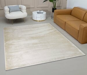 Hochflor-Teppich Cashmere, Fell-Optik, Leonique, rechteckig, Höhe: 25 mm, changierend, weiche Teppiche, Wohnzimmer, Schlafzimmer, Kinderzimmer, Beige