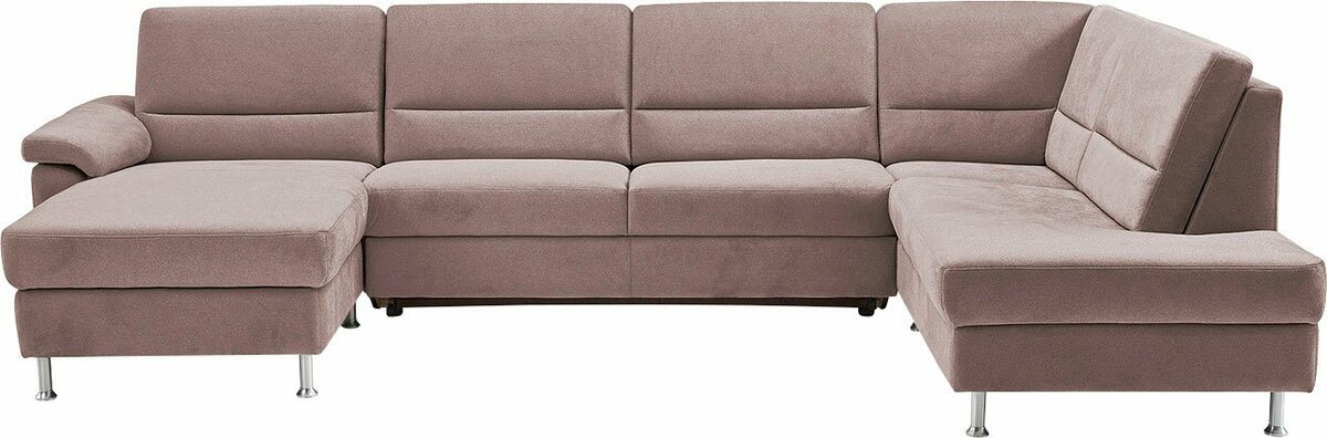 Bild 1 von CALIZZA INTERIORS Wohnlandschaft Onyx, 3 Teile, wahlweise mit Bettfunktion und Bettkasten, Rosa