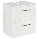 Bild 1 von Sadena Waschbeckenunterschrank M-Plan, Weiß Hochglanz, Metall, 2 Schubladen, 45x49.8x33.3 cm, Goldenes M, Made in Germany, Zusatzausstattung erhältlich, hängend, Typenauswahl, Badezimmer, Badezimm