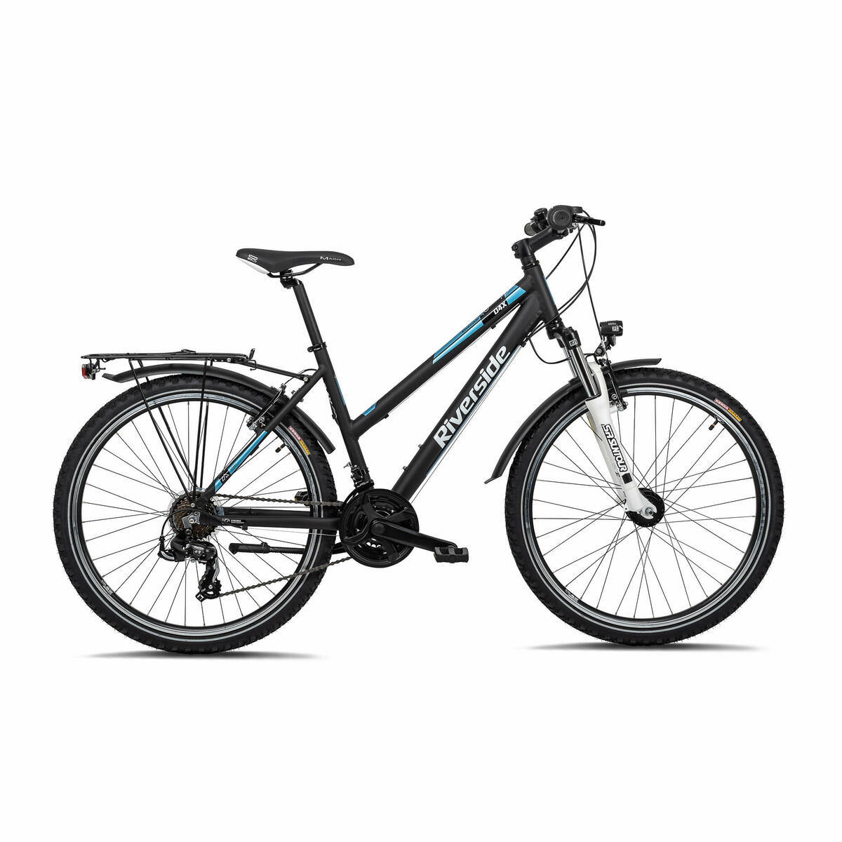 Bild 1 von Trekkingrad 26 Zoll D4 X Damen/Mädchen anthrazit/blau EINHEITSFARBE