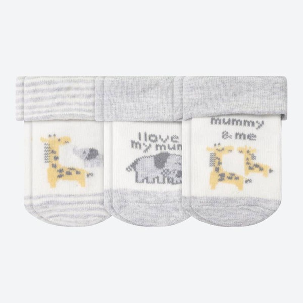 Bild 1 von Unisex-Baby-Socken mit Tiermotiv, 3er-Pack