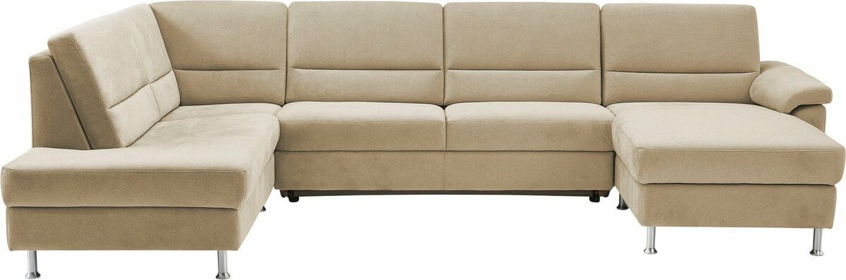 Bild 1 von CALIZZA INTERIORS Wohnlandschaft Onyx, 3 Teile, wahlweise mit Bettfunktion und Bettkasten, Beige