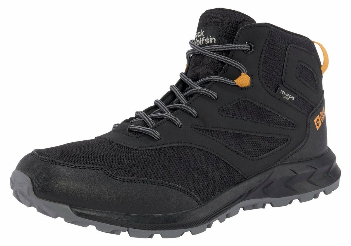 Bild 1 von Jack Wolfskin WOODLAND TEXAPORE MID K Wanderschuh wasserdicht, Schwarz