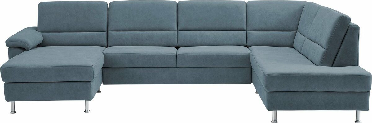 Bild 1 von CALIZZA INTERIORS Wohnlandschaft Onyx, 3 Teile, wahlweise mit Bettfunktion und Bettkasten, Blau