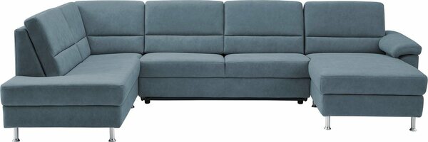 Bild 1 von CALIZZA INTERIORS Wohnlandschaft Onyx, 3 Teile, wahlweise mit Bettfunktion und Bettkasten, Blau