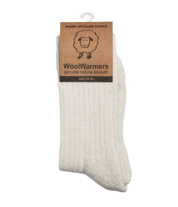 Bild 3 von WoolWarmers Hausschuh-Set, cremeweiß
