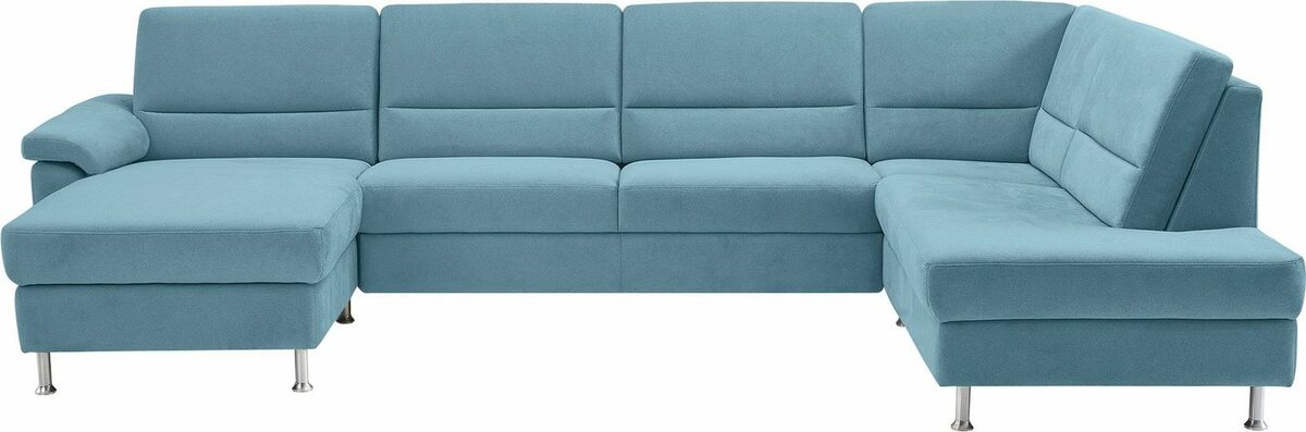 Bild 1 von CALIZZA INTERIORS Wohnlandschaft Onyx, 3 Teile, wahlweise mit Bettfunktion und Bettkasten, Blau