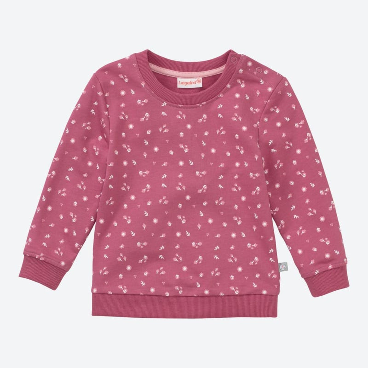 Bild 1 von Baby-Mädchen-Sweatshirt mit Blumenmuster