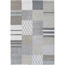 Bild 1 von Novel Webteppich Mehari, Creme, Grau, Dunkelgrau, Textil, Patchwork, rechteckig, 120 cm, Oeko-Tex® Standard 100, für Fußbodenheizung geeignet, Teppiche & Böden, Teppiche, Moderne Teppiche