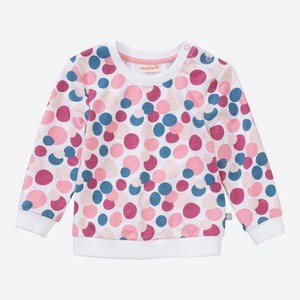 Baby-Mädchen-Sweatshirt mit Kreis-Muster