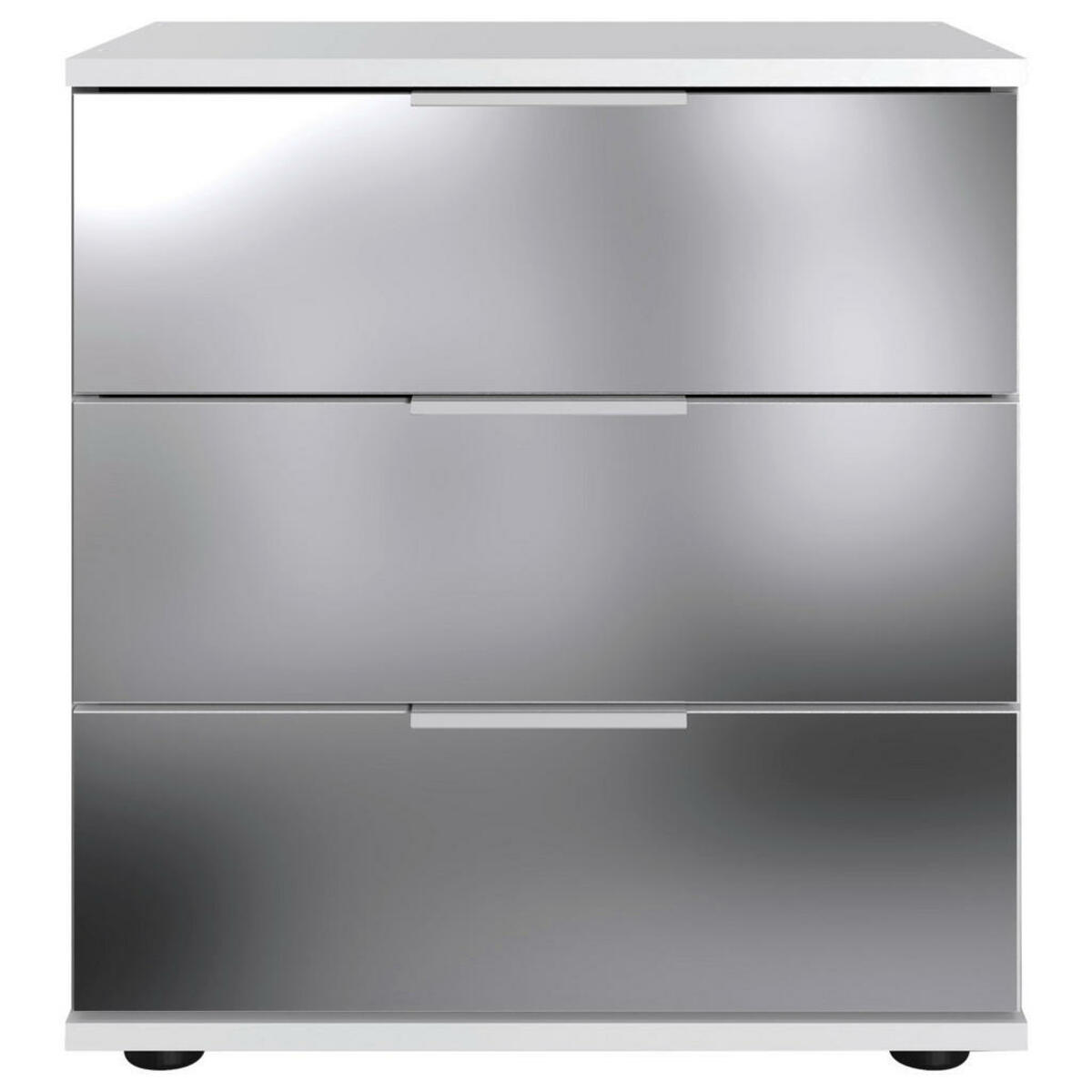 Bild 1 von Mid.you Nachtschrank, Weiß, Metall, 3 Schubladen, 52x58x38 cm, BQ - Bündnis für Qualität, Made in Germany, DIN EN ISO 9001, Typenauswahl, Schlafzimmer, Nachttische