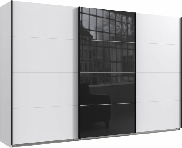 Bild 1 von Wimex Schwebetürenschrank Norderstedt INKLUSIVE 2 Stoffboxen und 2 zusätzliche Einlegeböden, Schwarz|weiß