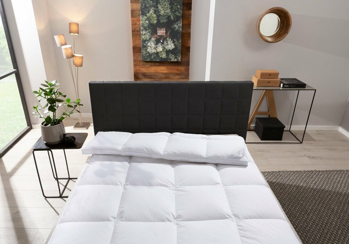 Bild 1 von Daunenbettdecke, Star, Otto Keller, Füllung: 100% Daunen, Bezug: 100% Baumwolle, Bettdecke, 135x200, 155x220 cm und weitere Größen, Sommer oder Winter, Weiß