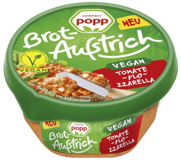 Bild 1 von Popp Brotaufstrich vegan Tomate-no-zzarella