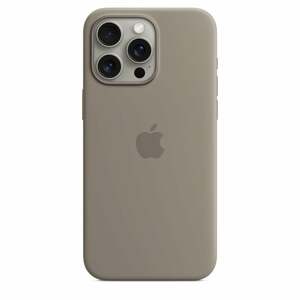 iPhone 15 Pro Max Silikon Case mit MagSafe - Tonbraun