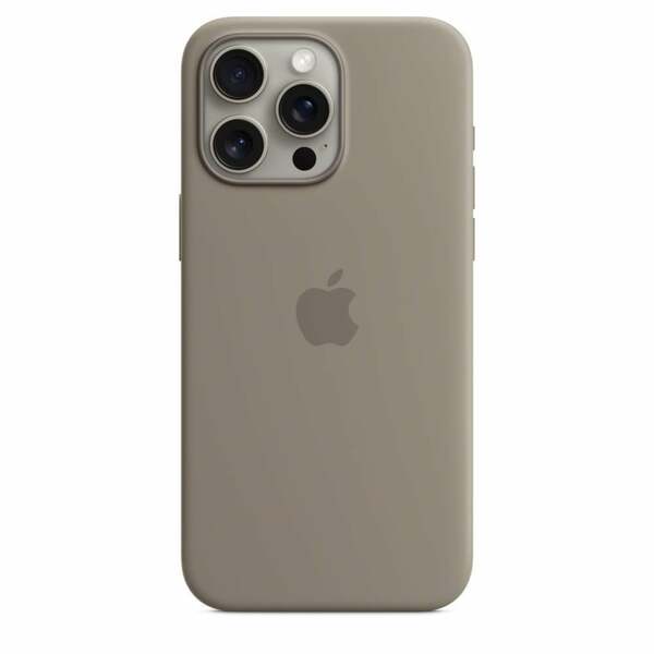Bild 1 von iPhone 15 Pro Max Silikon Case mit MagSafe - Tonbraun