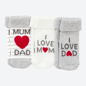 Unisex-Baby-Frottee-Socken, 3er-Pack