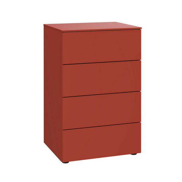 Bild 1 von Xora Kommode Primolar Garda, Rot, Koralle, Kunststoff, 4 Schubladen, 50x79x41 cm, Typenauswahl, Beimöbel erhältlich, stehend, in verschiedenen Größen Holzdekoren erhältlich, Wohnzimmer, Kommoden