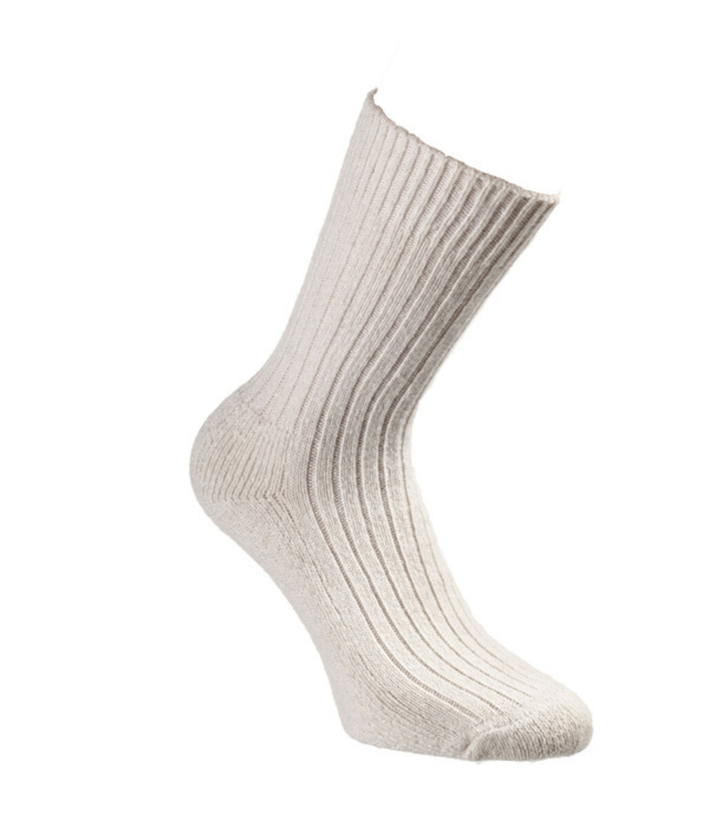 Bild 2 von WoolWarmers Hausschuh-Set, cremeweiß/grau