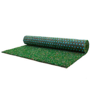 Rasenteppich Georgia, Grün, Textil, Uni, rechteckig, 400 cm, Made in EU, beliebig kürzbar, in verschiedenen Größen erhältlich, UV-beständig, pflegeleicht, strapazierfähig, leicht zusammenrollb