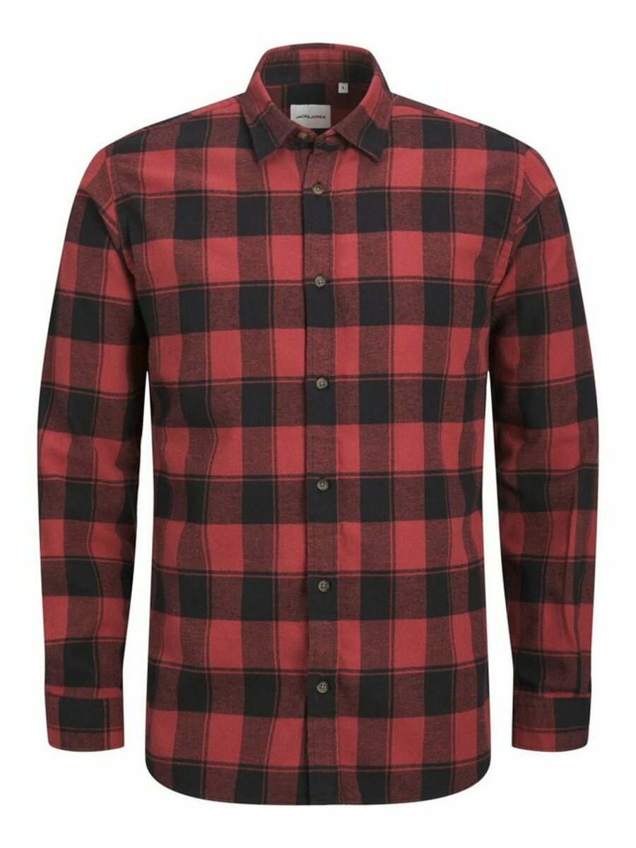Bild 1 von Jack & Jones Langarmhemd JJPLAIN FALL BUFFALO SHIRT LS, Rot
