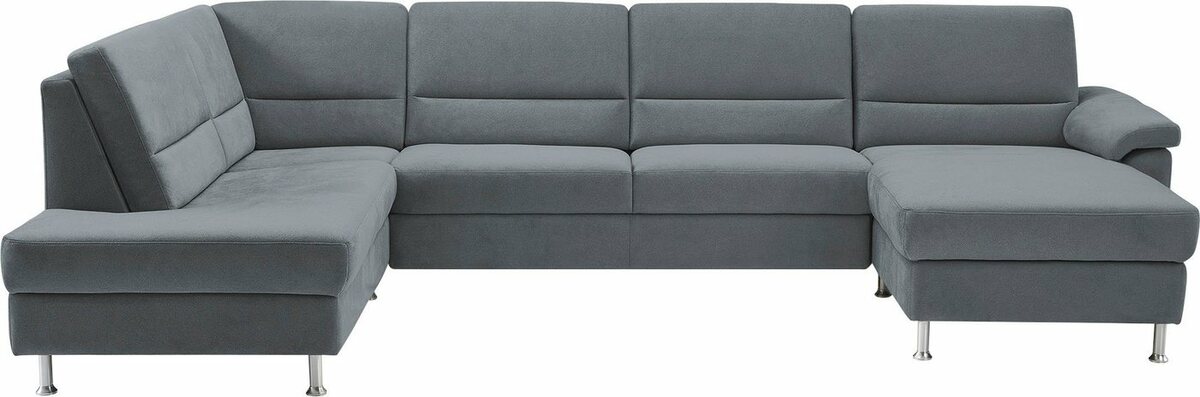 Bild 1 von CALIZZA INTERIORS Wohnlandschaft Onyx, 3 Teile, wahlweise mit Bettfunktion und Bettkasten, Grau