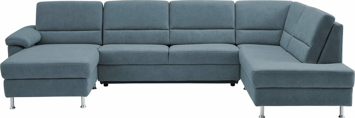 Bild 1 von CALIZZA INTERIORS Wohnlandschaft Onyx, 3 Teile, wahlweise mit Bettfunktion und Bettkasten, Blau