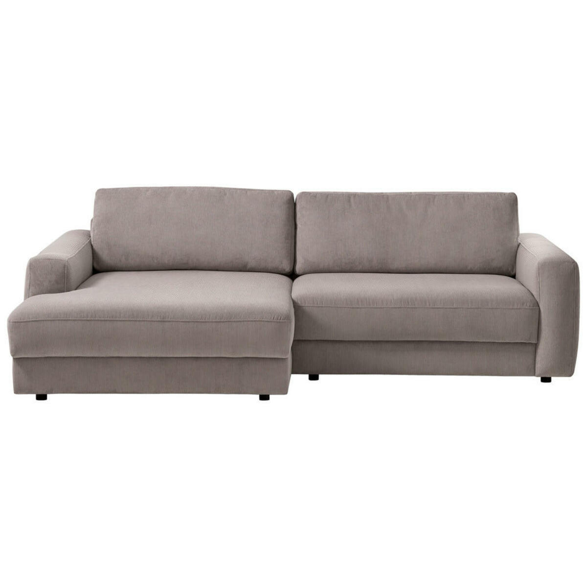 Bild 1 von Mid.you Ecksofa, Grau, Textil, 4-Sitzer, Füllung: Schaumstoff, Silikon, Ottomane links, L-Form, 250x176 cm, Sitzqualitäten, seitenverkehrt erhältlich, Rücken echt, Wohnzimmer, Sofas & Couches, Wo