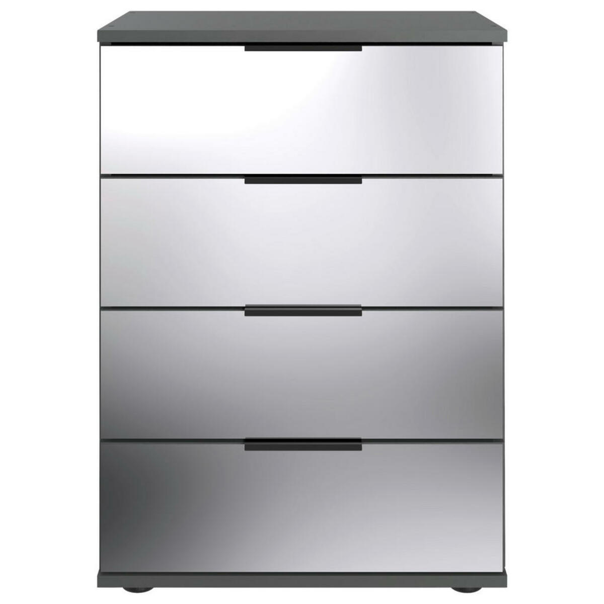 Bild 1 von Mid.you Nachtschrank, Graphit, Metall, 4 Schubladen, 52x74x38 cm, BQ - Bündnis für Qualität, Made in Germany, DIN EN ISO 9001, Typenauswahl, Schlafzimmer, Nachttische