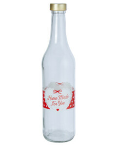 Glasflasche mit Schraubdeckel
       
      Keine Marke ca. 500 ml
   
      klar