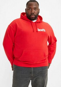 Levi's® Plus Hoodie BIG RELAXED GRAPHIC mit überschnittenen Schultern, Rot