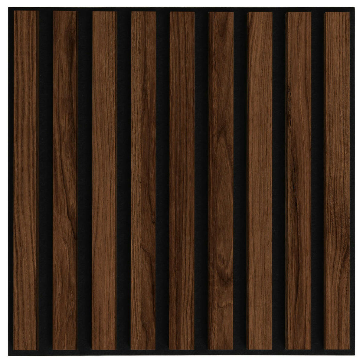 Bild 1 von Xora Akustikpaneel, Schwarz, Walnuss, Textil, 40x40x1.8 cm, Bilder, Dekopaneele