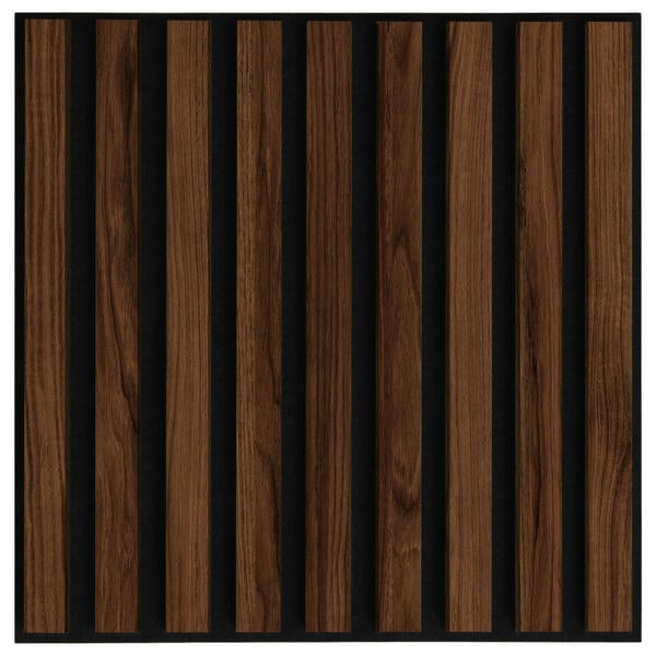 Bild 1 von Xora Akustikpaneel, Schwarz, Walnuss, Textil, 40x40x1.8 cm, Bilder, Dekopaneele