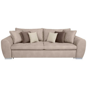 Mid.you Schlafsofa, Beige, Textil, 3-Sitzer, Füllung: Komfortschaum, Silikon,Komfortschaum, Silikon,Komfortschaum, Silikon, 252x89x122 cm, Armteil links, rechts, Kinder & Jugendmöbel, Jugendmöbel,