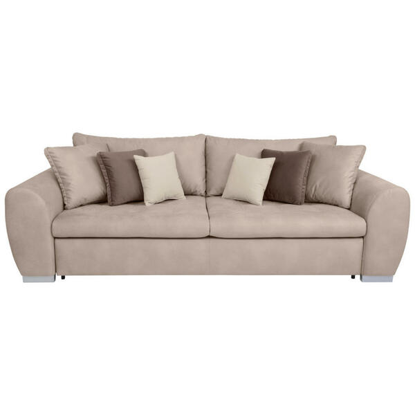 Bild 1 von Mid.you Schlafsofa, Beige, Textil, 3-Sitzer, Füllung: Komfortschaum, Silikon,Komfortschaum, Silikon,Komfortschaum, Silikon, 252x89x122 cm, Armteil links, rechts, Kinder & Jugendmöbel, Jugendmöbel,