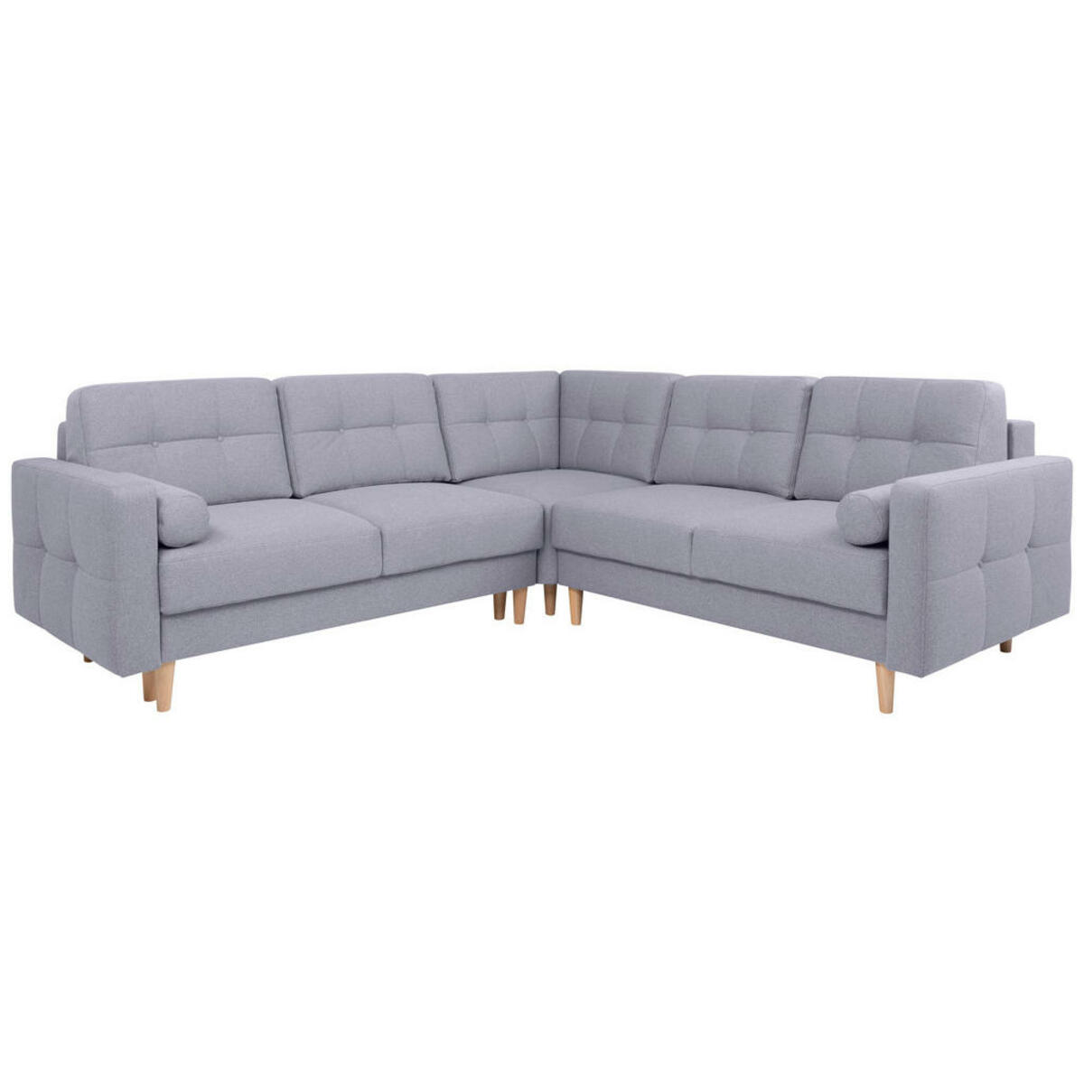 Bild 1 von Mid.you Eckschlafsofa, Graublau, Textil, 4-Sitzer, Füllung: Polyetherschaumkern, 242x242 cm, Armteil links, rechts, Wohnzimmer, Sofas & Couches, Wohnlandschaften