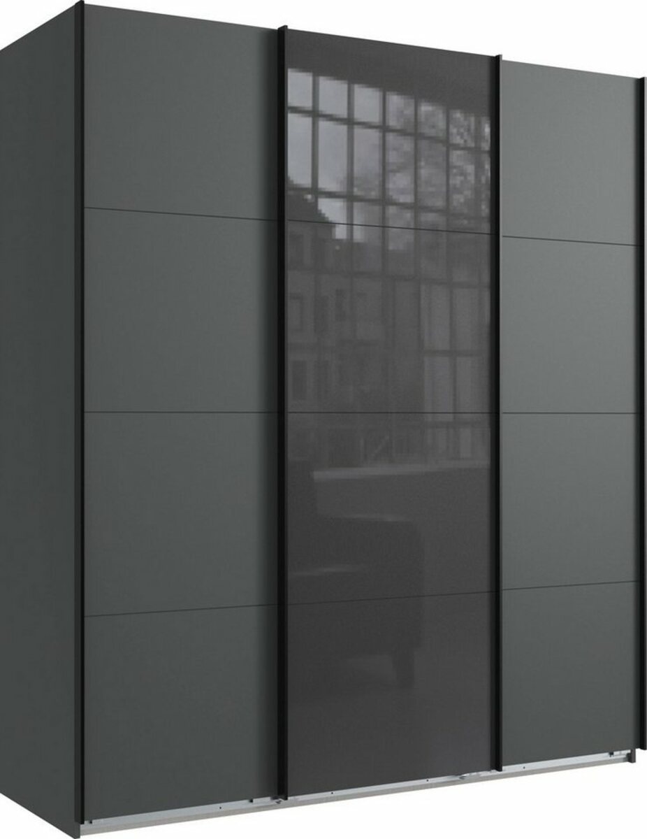 Bild 1 von Wimex Schwebetürenschrank Norderstedt INKLUSIVE 2 Stoffboxen und 2 zusätzliche Einlegeböden, Schwarz