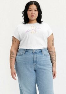 Levi's® Plus T-Shirt GRAPHIC AUTHENTIC TEE 501 Collection, Weiß