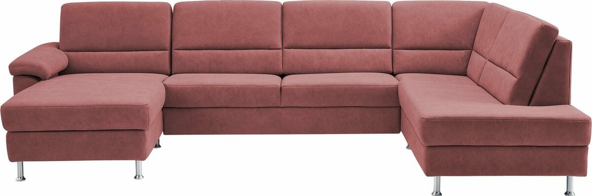 Bild 1 von CALIZZA INTERIORS Wohnlandschaft Onyx, 3 Teile, wahlweise mit Bettfunktion und Bettkasten, Rot