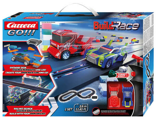 Bild 1 von CARRERA GO!!! Action-Rennbahn »Build 'n Race - Racing Set 3.6«