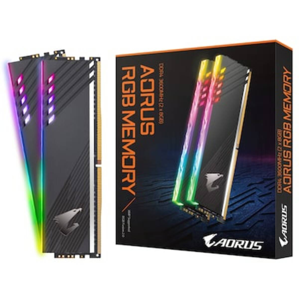 Bild 1 von 16GB (2x8GB) Gigabyte Aorus RGB DDR4-3333 CL18 Speicher Kit RAM