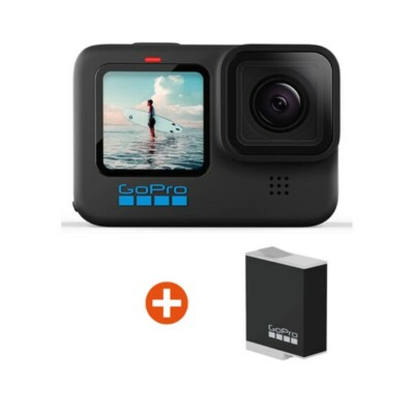 Bild 1 von GoPro Set Hero 10 Black 5K60/4K10-Action Cam + Zusatzakku