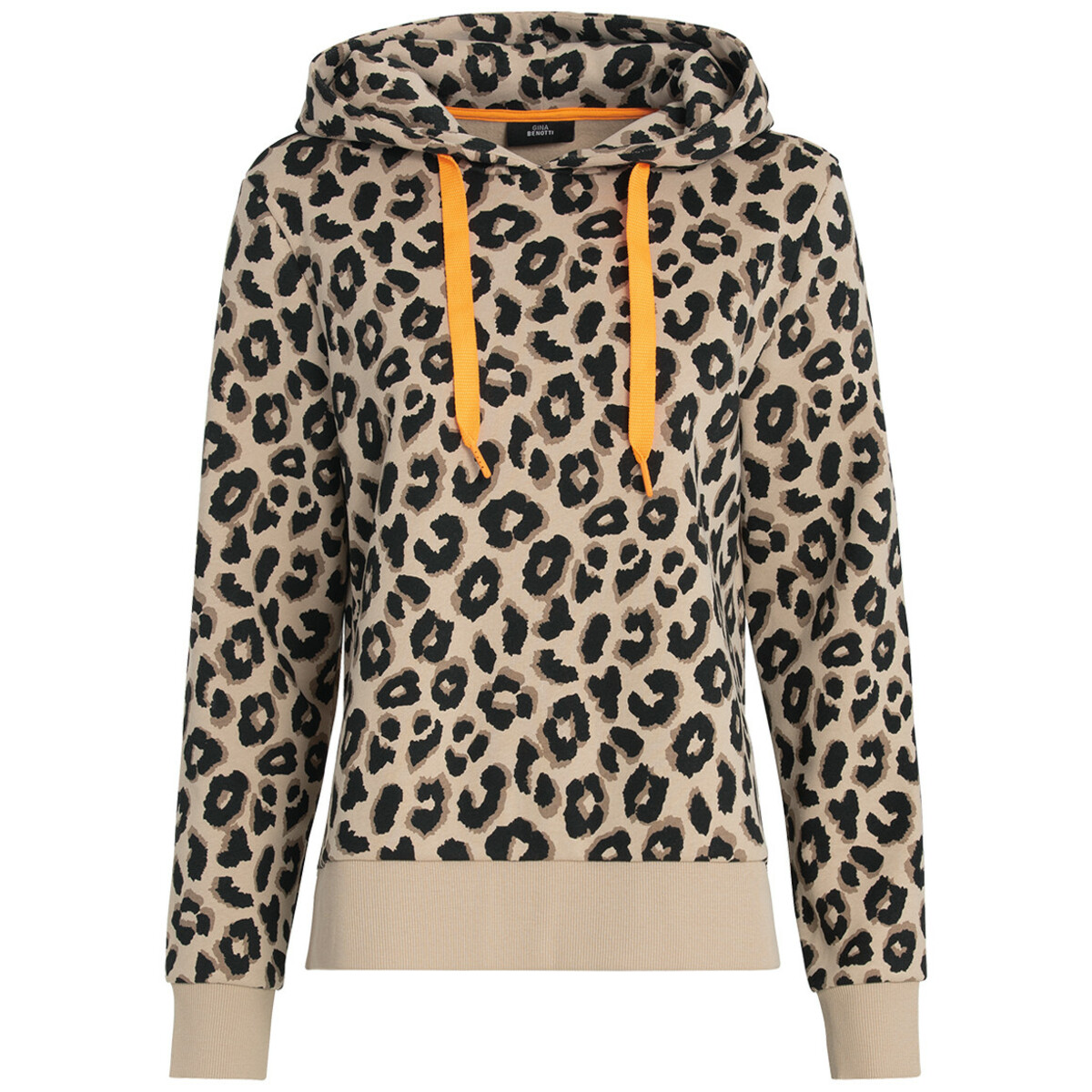 Bild 1 von Damen Hoodie mit Animall-Print BEIGE / SCHWARZ / BRAUN