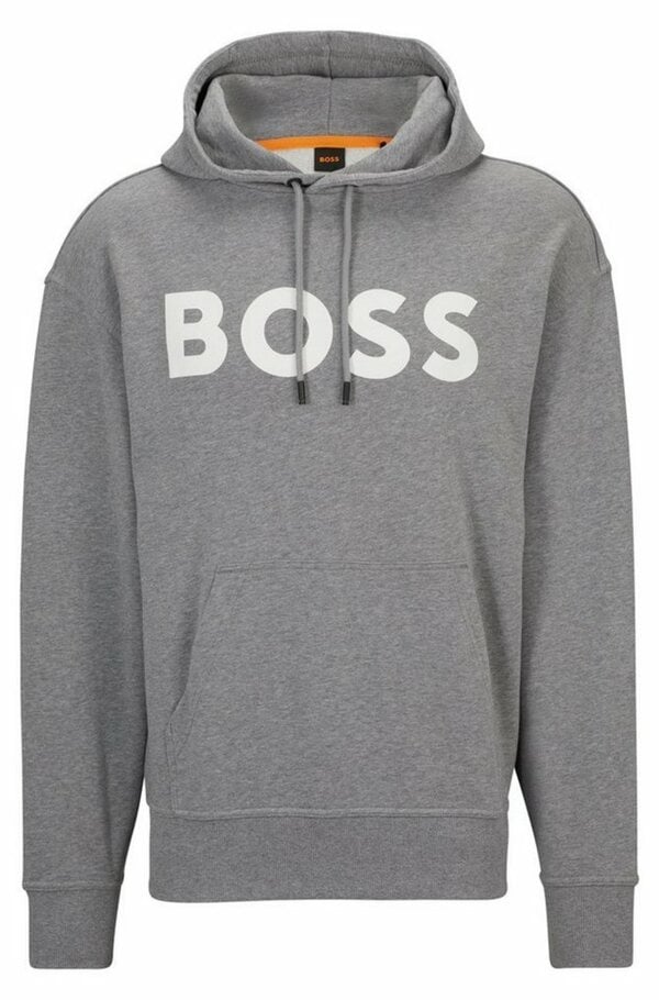 Bild 1 von BOSS ORANGE Sweatshirt WebasicHood mit weißem Logodruck, Grau