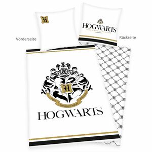 Harry Potter™ Wendebettwäsche Hogwarts Wappen Baumwoll Renforcé Einzelbett, 2tlg.