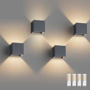 Klighten 4 Pack LED Wandleuchten