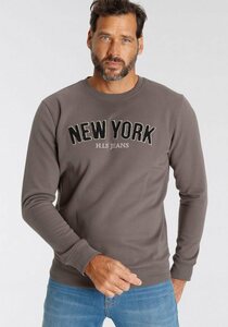 H.I.S Sweater mit hochwertiger Flock-Applikation, Grau