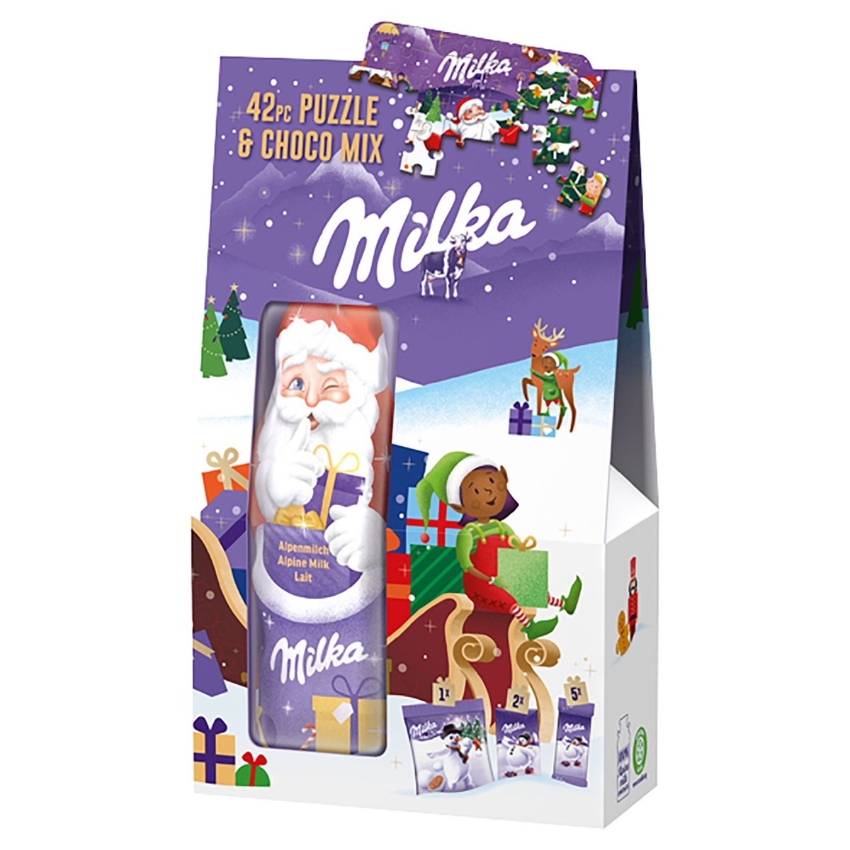 Bild 1 von MILKA Weihnachtspuzzle 124 g
